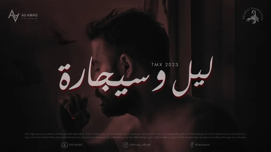 كلمات اغنية ليل وسيجارة T.M.X
